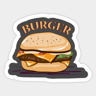 Burger Sticker